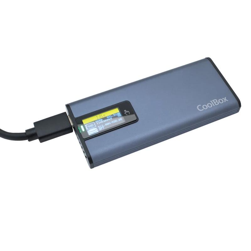 Infortisa Image 1 - Coolbox CAJA SSD M.2 NVME/SATA LCD MINICHASE PS32