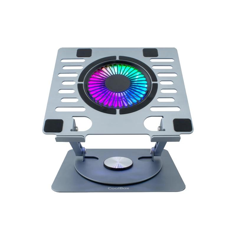 Infortisa Image 1 - COOLBOX Base refrigerac.Portátil COOLAIR 1vent RGB