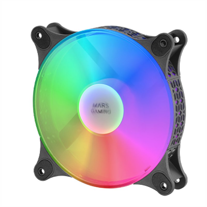 Infortisa Image 1 - MARS GAMING MFDUO 12CM 2XFANRGB Ult-silent Black