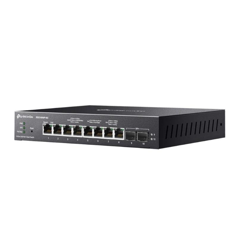 Infortisa Image 2 - TP-Link SG2210XMP-M2 Switch 8x2,5Gb PoE+ 2xSFP+