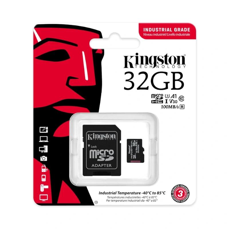 Infortisa Image 2 - Kingston MicroSD Industrial 32Gb con adaptador