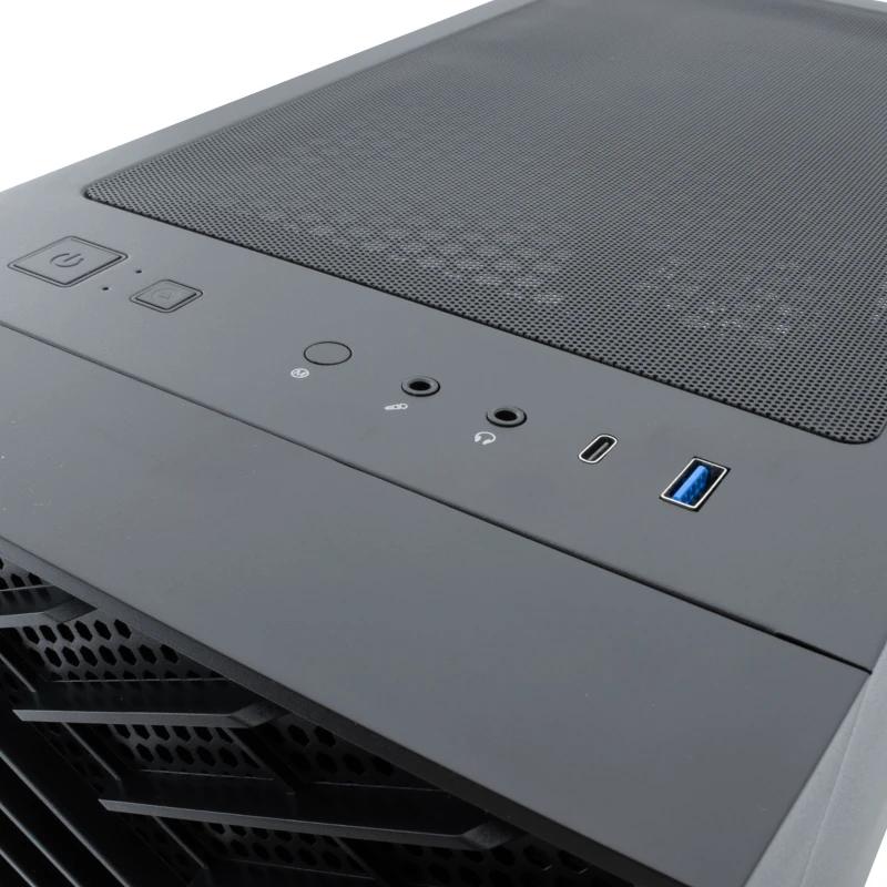 Infortisa Image 1 - Coolbox Caja Gaming ATX GA300 GRIDLINE Black