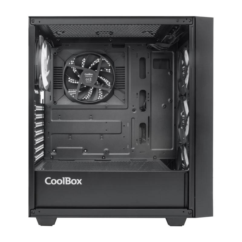 Infortisa Image 3 - Coolbox Caja Gaming ATX GA300 GRIDLINE Black