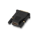 Infortisa Image 1 - Aisens Adaptador DVI 24+1/M a HDMI A/H oro negro