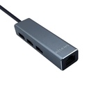 Infortisa Image 1 - Aisens Conversor USB 3.0 Ethernet + 3 usb3.0 gris
