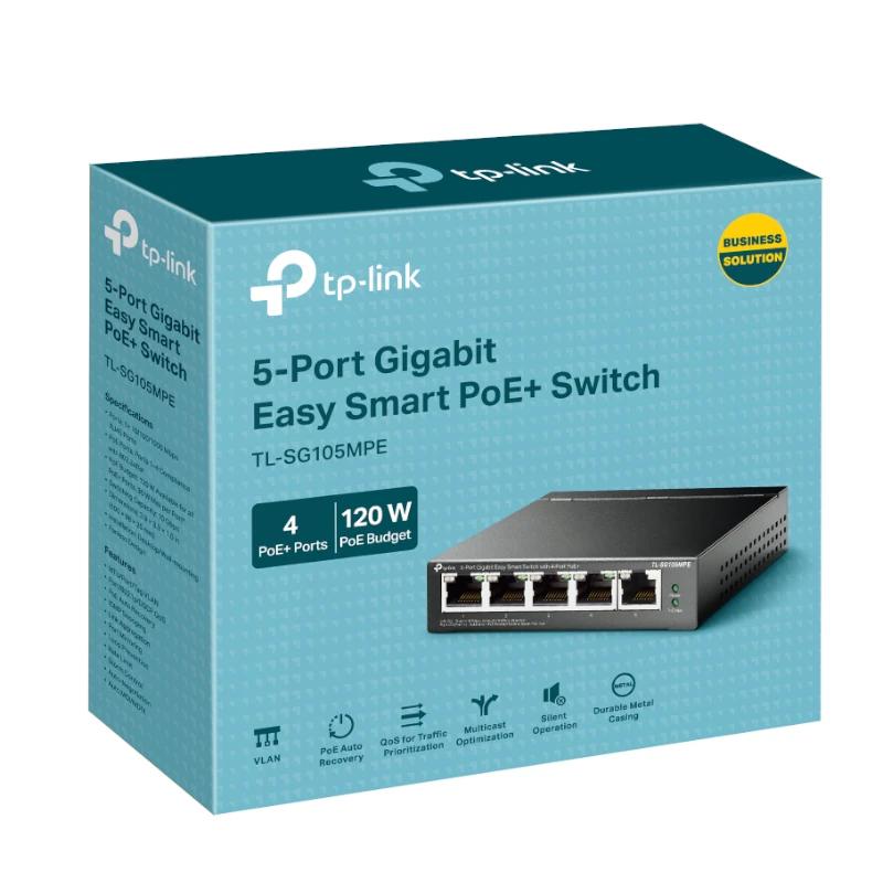 Infortisa Image 2 - TP-Link TL-SG105MPE Switch 5xGbE (4PoE+) Metal