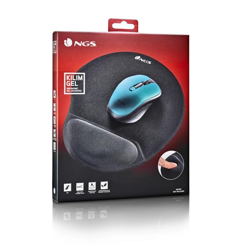 Infortisa Image 3 - NGS Alfombrilla Ergonomica Gel con soporte