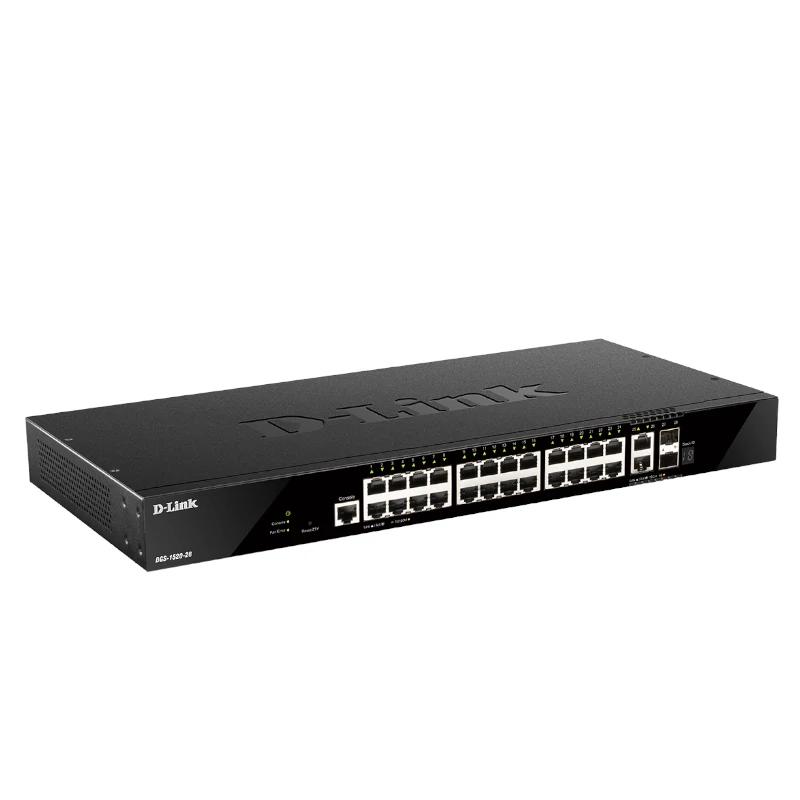 Infortisa Image 2 - D-Link DGS-1520-28/E Switch 24xGbE 2x10GbE 2xSFP+