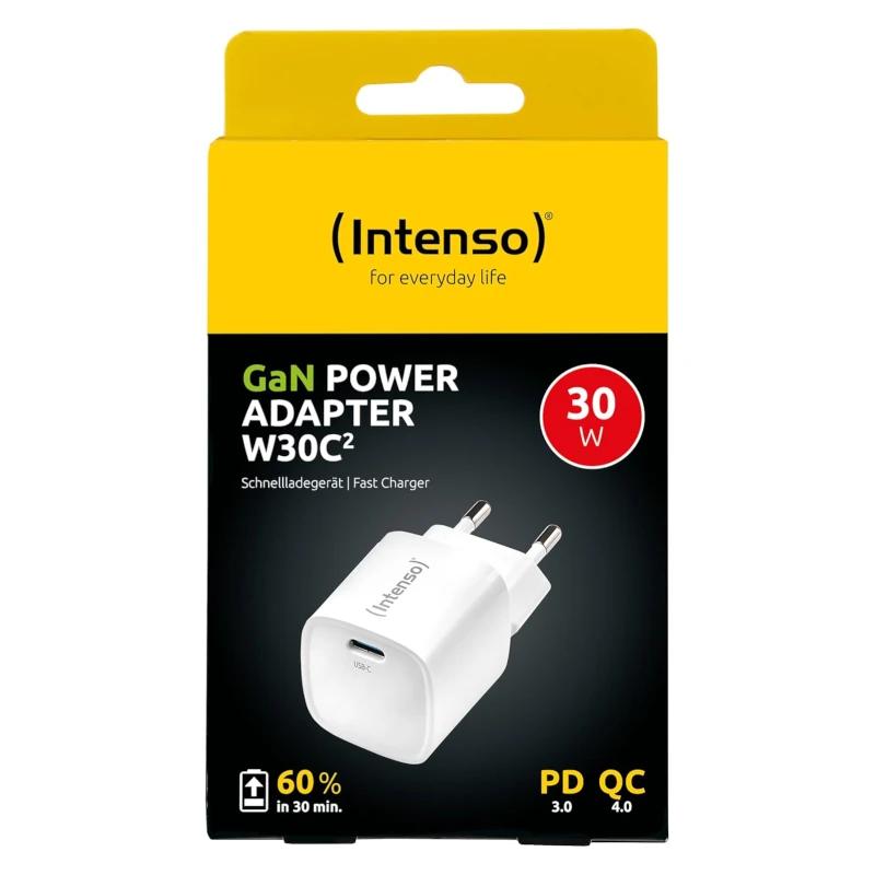 Infortisa Image 1 - Intenso | Cargador pared GaN W30C² USB-C Blanco
