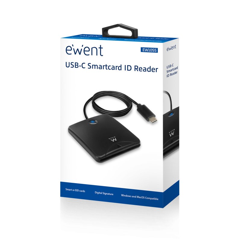 Infortisa Image 2 - EWENT EW1055 Lector Tarjetas USB-C/ DNI electronic