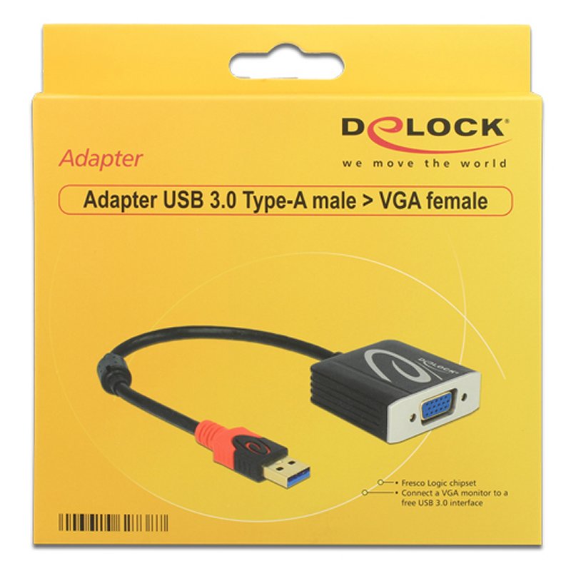 Infortisa Image 1 - Delock Adaptador USB 3.0 tipo-a Macho a vga Hembra