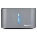 Infortisa Image 1 - Tooq TQDS-805G Dock Station Doble Bahía HDD Gris