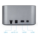 Infortisa Image 2 - Tooq TQDS-805G Dock Station Doble Bahía HDD Gris