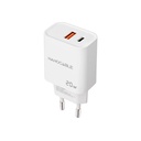 Infortisa Image 1 - Nanocable Cargador USB-C/PD+USB-A/QC 20W Blanco
