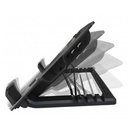 Infortisa Image 2 - EWENT EW1258 Soporte Ventilador Portatil 17"+2 USB