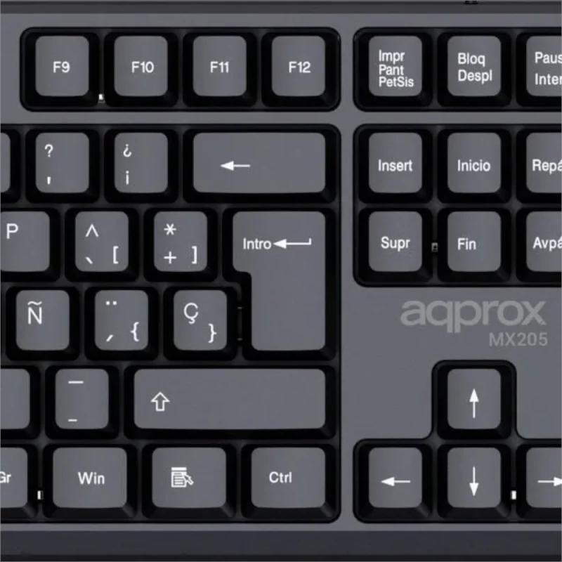 Infortisa Image 2 - APPROX Teclado X205 USB 2.0 Negro