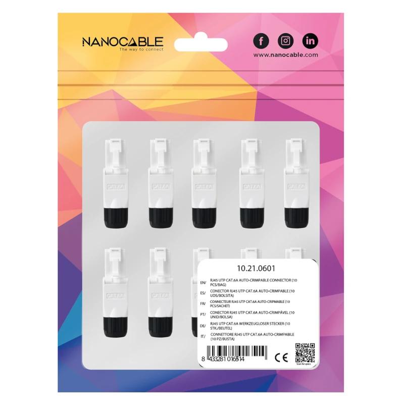 Infortisa Image 3 - Nanocable Conector RJ45 Auto Crimpable 10 uds
