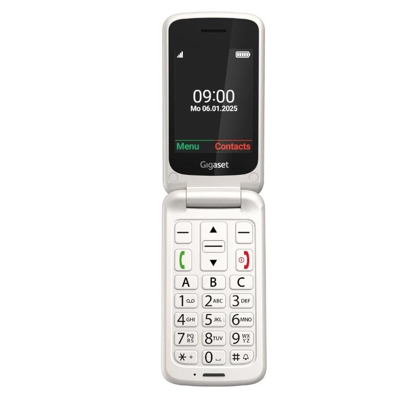 Infortisa Image 1 - Gigaset Móvil Senior GL595 2.8" SIM Blanco Perla