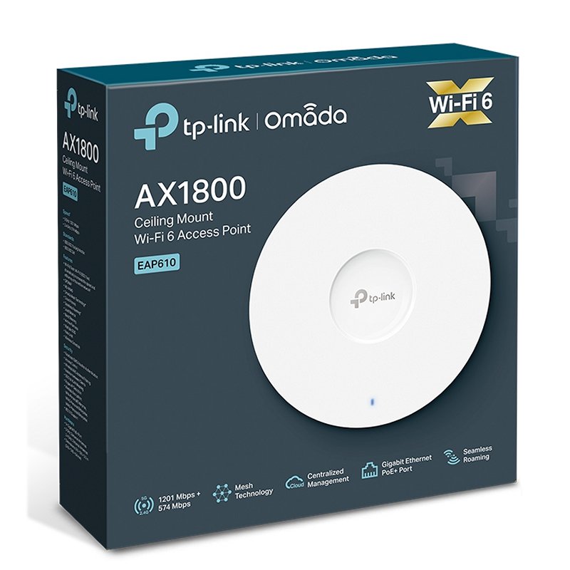 Infortisa Image 3 - TP-Link EAP610 AP WiFi6 AX1800 Techo Dual 1xGbE