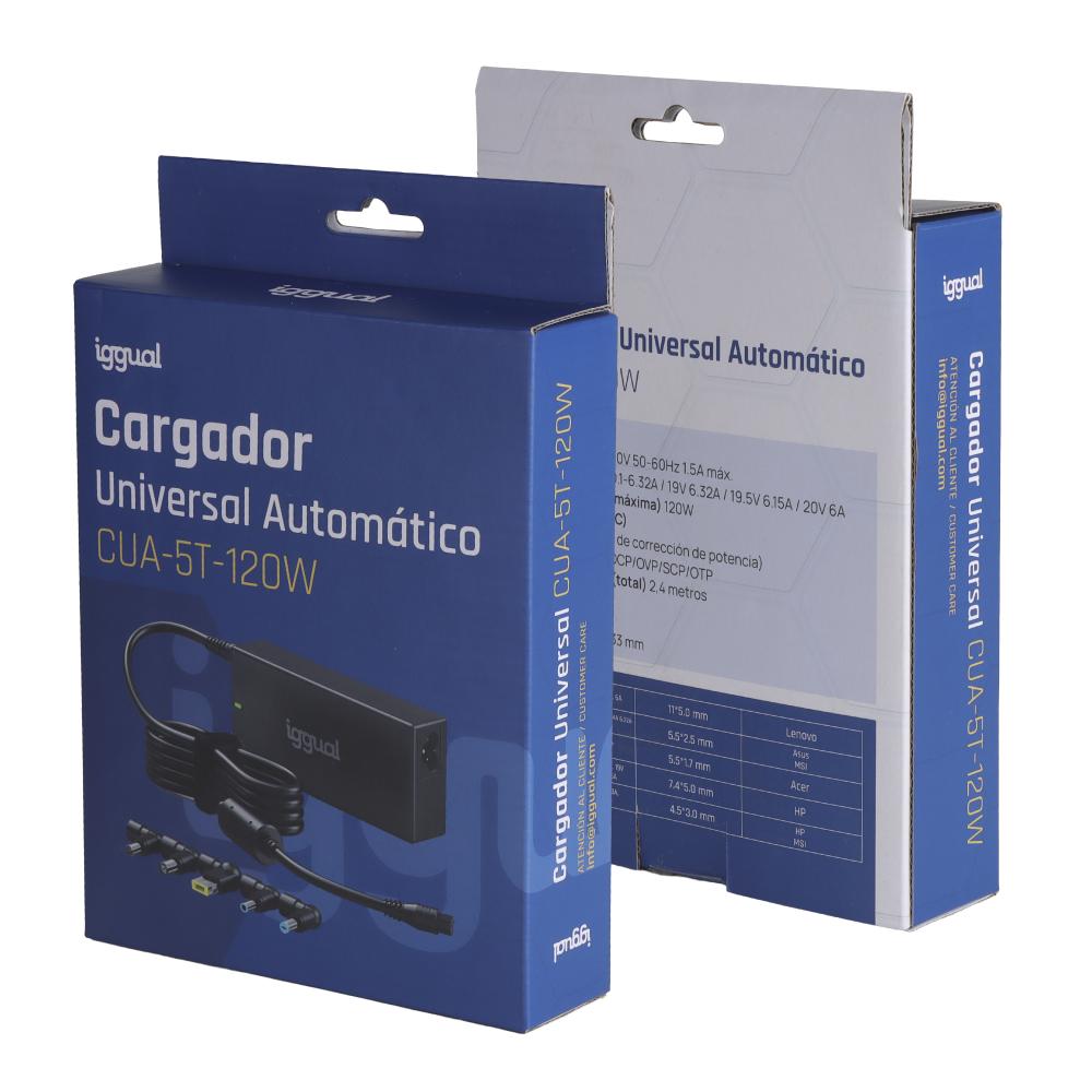 Infortisa Image 1 - iggual Cargador Universal Automático CUA-5T-120W
