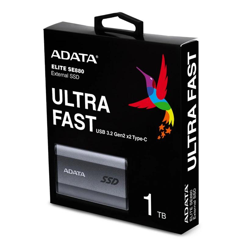 Infortisa Image 3 - ADATA Elite SE880 SSD Externo 1TB USB 3.2 Gray