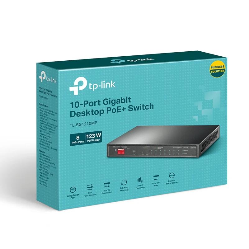 Infortisa Image 3 - TP-Link TL-SG1210MP Switch 8xGb PoE+ 2xGb 1xSFP