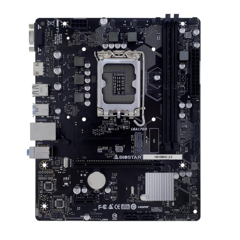 Infortisa Image 1 - Biostar Placa Base H610MHC 2.0 DDR4 mATX LGA1700