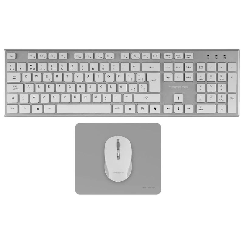 Infortisa Image 1 - Tacens 3EN1 Teclado+Ratón+Alfom Inalámbrico Blanco