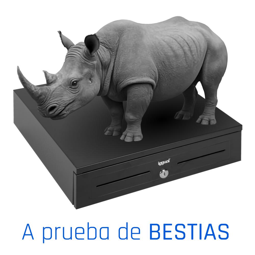 Infortisa Image 2 - iggual Cajón portamonedas IRON-HD 41cm 5+8 negro