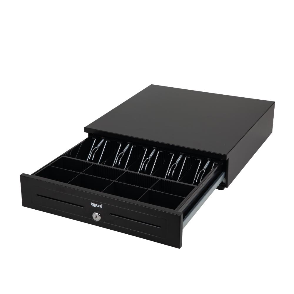 Infortisa Image 4 - iggual Cajón portamonedas IRON-HD 41cm 5+8 negro