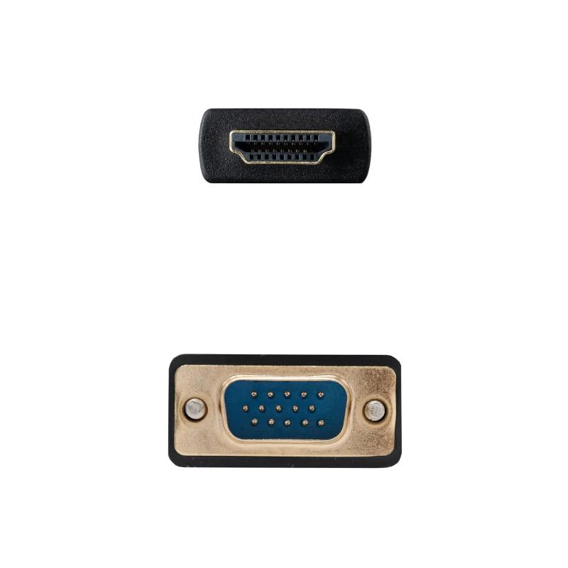 Infortisa Image 2 - Nanocable Conversor HDMI a VGA M-M, 1.8 m Negro