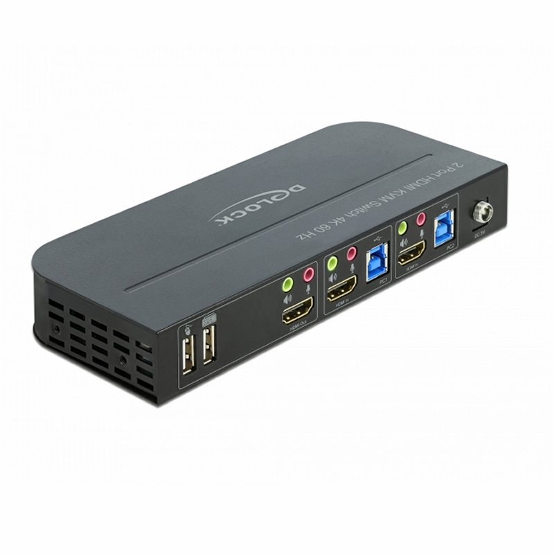 Infortisa Image 2 - Delock Conmutador 2x HDMI KVM 4K 60 Hz con USB 3.0