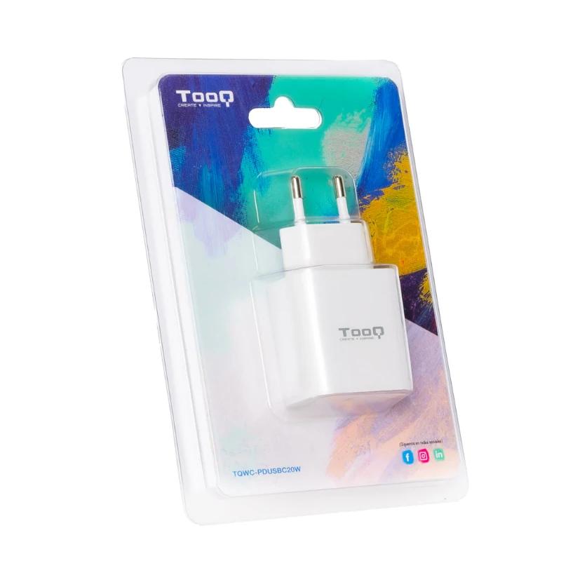 Infortisa Image 2 - Tooq Cargador pared USB-C PD3.0 20W Blanco