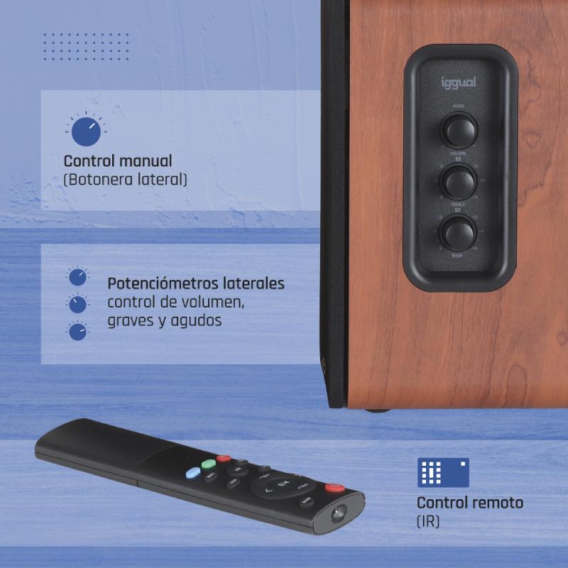 Infortisa Image 1 - iggual Altavoces 2.0 50W Bluetooth 5.3 Home Studio