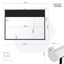 Infortisa Image 1 - iggual Pantalla manual 16:9 72" 159x89 cm