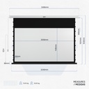 Infortisa Image 1 - iggual Pantalla eléc tensionada 16:9 92" 203x114cm