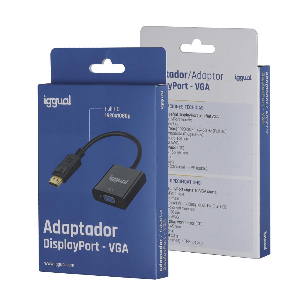 Infortisa Image 1 - iggual Adaptador DisplayPort (M) a VGA (H)