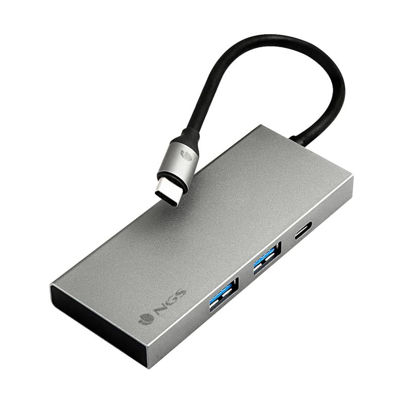 Infortisa Image 1 - NGS Adaptador Multipuerto USB C Ultraligero 3.0 PD
