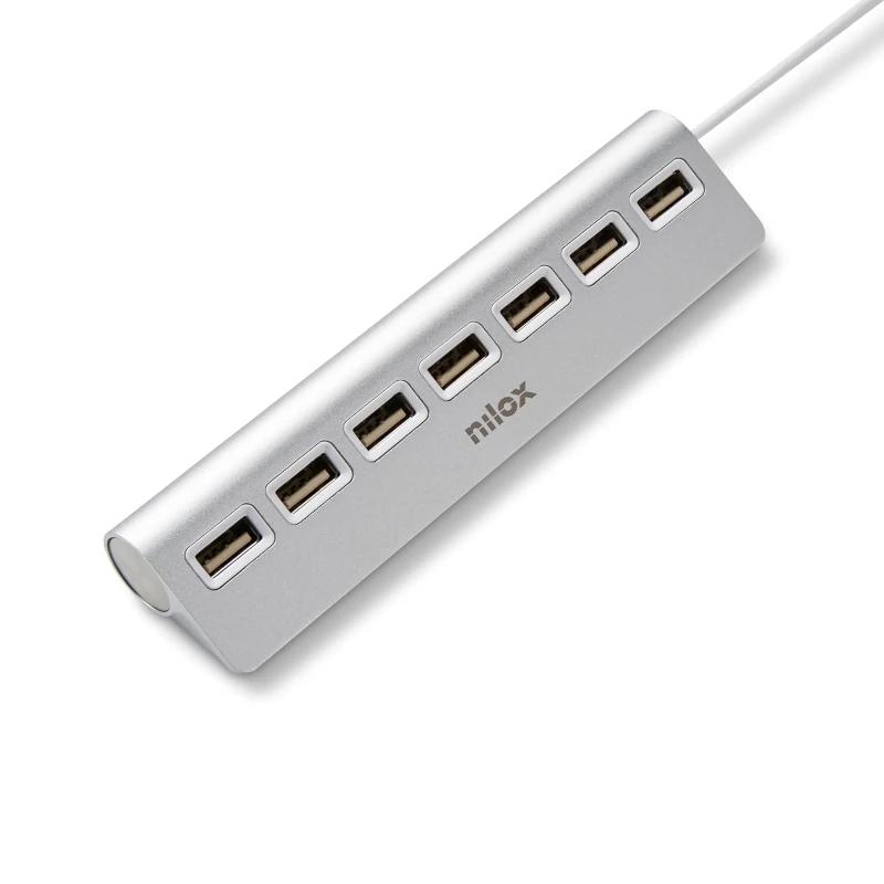 Infortisa Image 1 - NILOX Hub 7 Puertos Usb 2.0