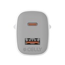 Infortisa Image 2 - Celly Cargador Gan  1USB 1USBC 35w WH