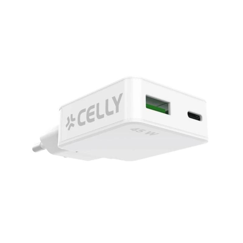 Infortisa Image 3 - Celly Cargador  1 Usb-C 1 Usb- A 45w