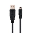 Infortisa Image 1 - Nanocable Cable USB 2.0, A/M-Mini B/M, negro, 0.5m