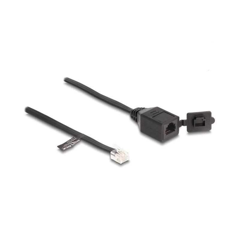 Infortisa Image 1 - Delock Cable RJ11 macho a RJ11 hembra con tapa
