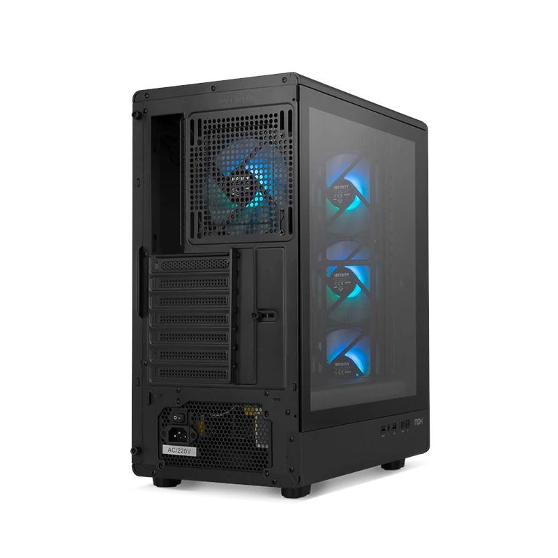 Infortisa Image 3 - NOX Semitorre INFINITY IOTA  ARGB Negro USB 3.0