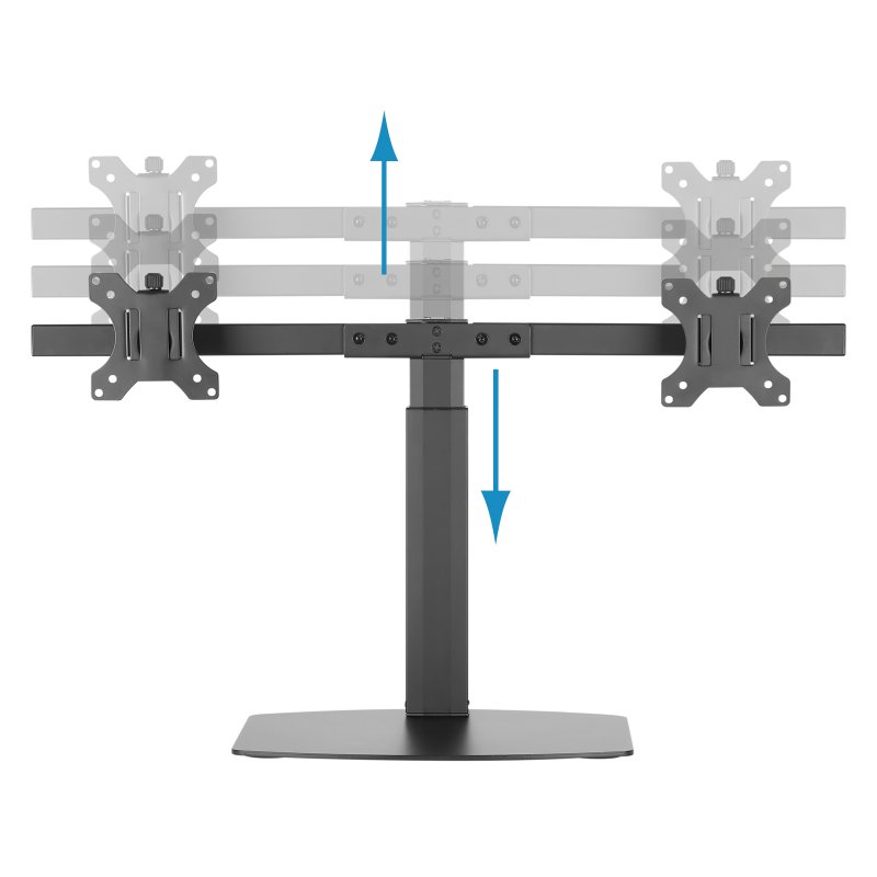 Infortisa Image 1 - Tooq DB1727TN-B Soporte Monitor Mesa 2Brazos 17-27