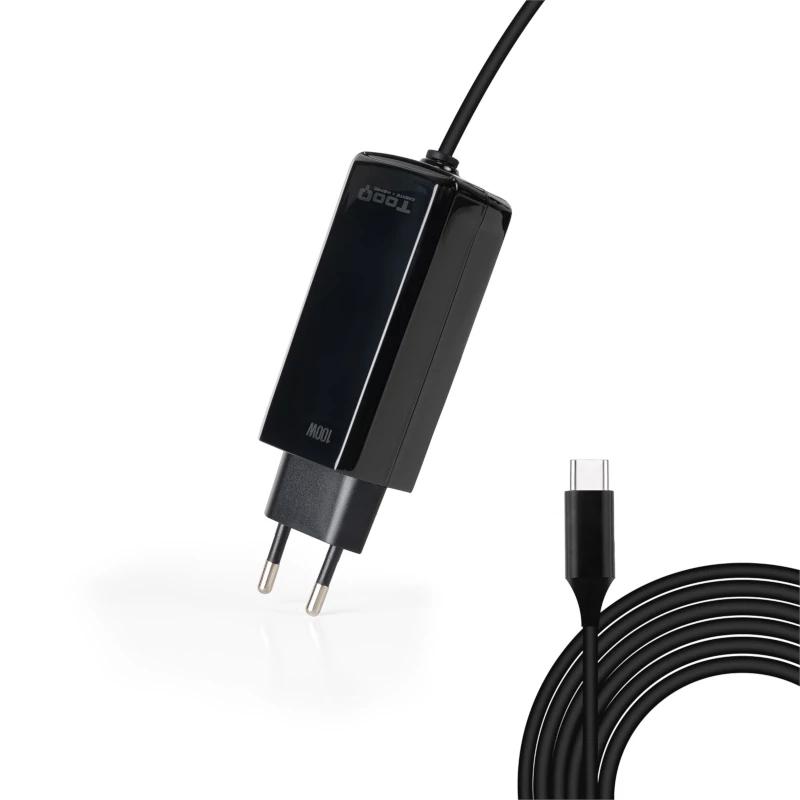 Infortisa Image 2 - Tooq Cargador portátil GAN USB-C PD 100W Cúbico