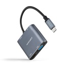 Infortisa Image 1 - Nanocable Converosr USB-C a HDMI/VGA/USB3.0/PD