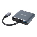 Infortisa Image 3 - Nanocable Converosr USB-C a HDMI/VGA/USB3.0/PD
