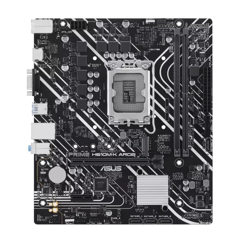 Infortisa Image 1 - ASUS Placa Base PRIME H610M-K DDR5 ARGB mATX 1700