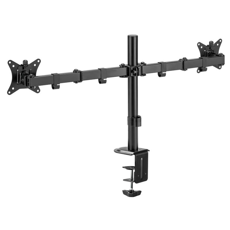 Infortisa Image 2 - iggual SPM02 Soporte pinza 2 monitores 17"-32"